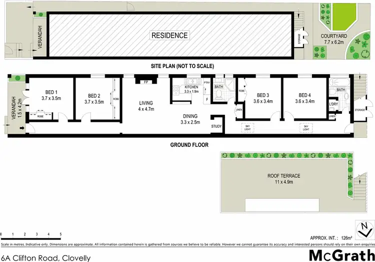 Floorplan of Homely house listing, 6A Clifton Road, Clovelly NSW 2031