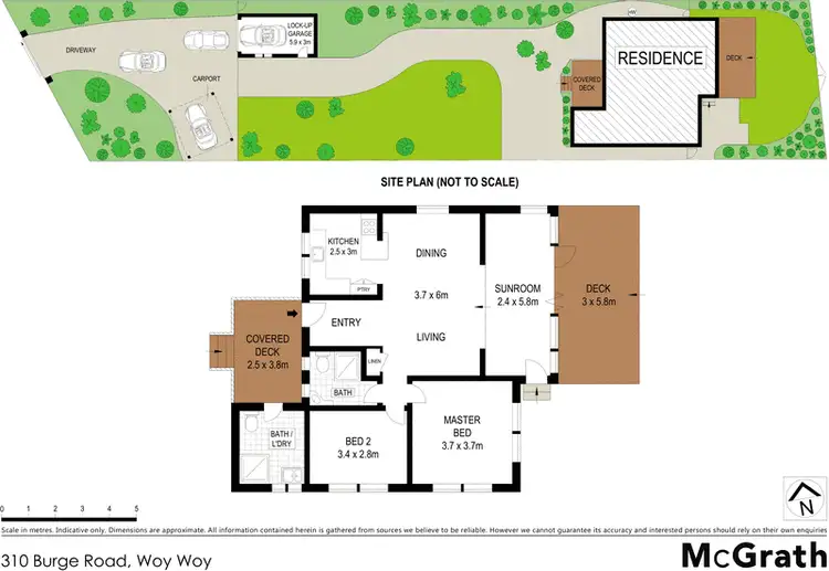 Floorplan of Homely house listing, 310 Burge Road, Woy Woy NSW 2256