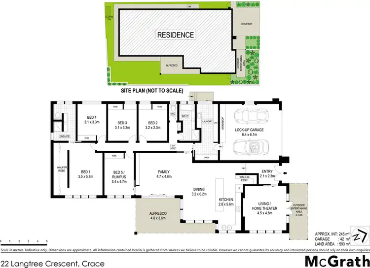 Floorplan of Homely house listing, 22 Langtree Crescent, Crace ACT 2911