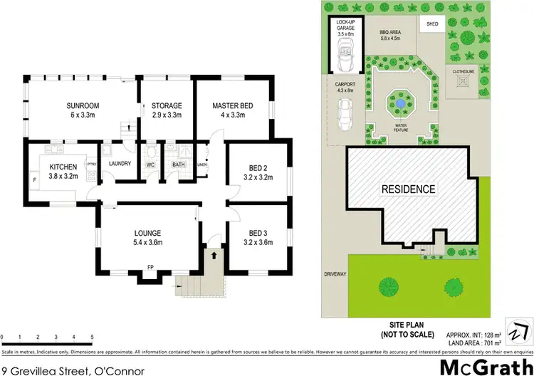 Floorplan of Homely house listing, 9 Grevillea Street, O'connor ACT 2602