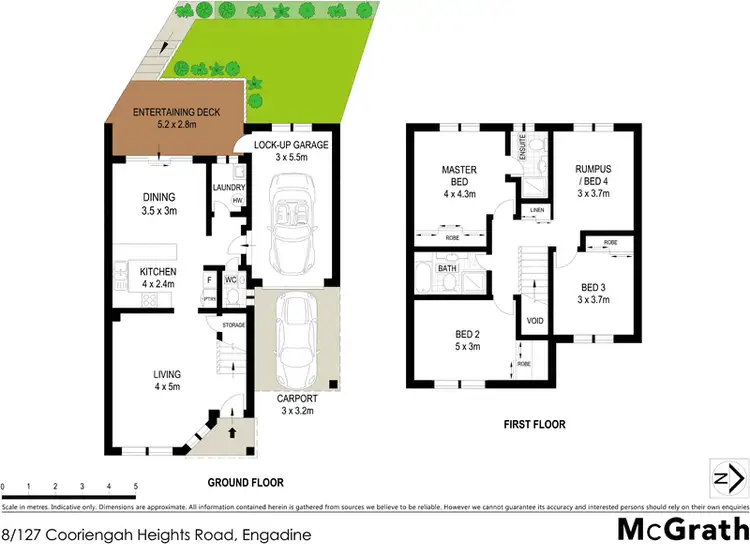 Floorplan of Homely townhouse listing, 8/127 Cooriengah Heights Road, Engadine NSW 2233