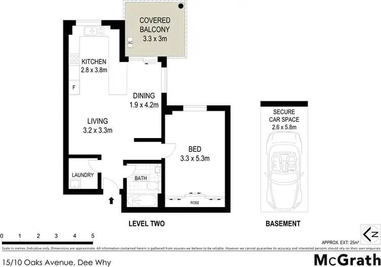 Floorplan of Homely apartment listing, 15/10 Oaks Avenue, Dee Why NSW 2099