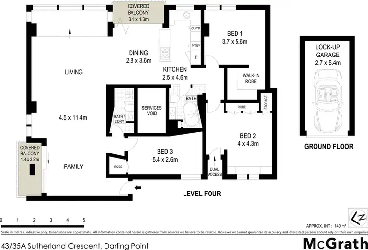 Floorplan of Homely apartment listing, 43/35A Sutherland Crescent, Darling Point NSW 2027