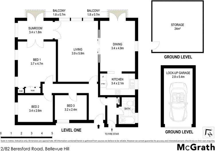 Floorplan of Homely apartment listing, 2/82 Beresford Road, Bellevue Hill NSW 2023