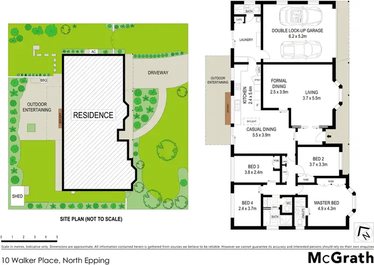 Floorplan of Homely house listing, 10 Walker Place, North Epping NSW 2121