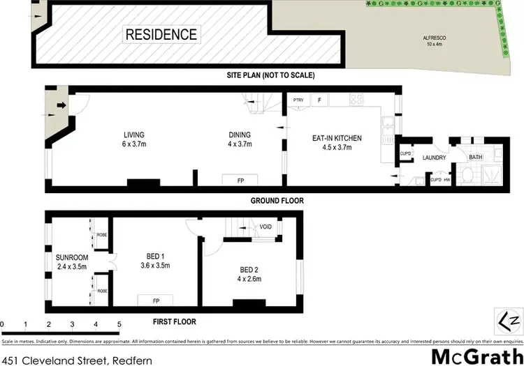 Floorplan of Homely house listing, 451 Cleveland Street, Redfern NSW 2016