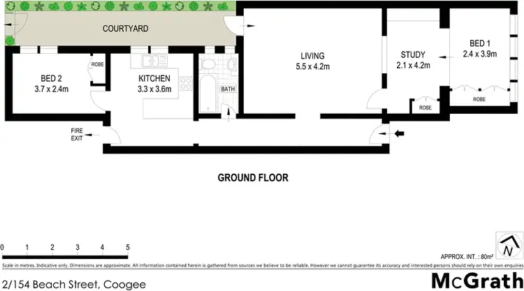 Floorplan of Homely apartment listing, 2/154 Beach Street, Coogee NSW 2034
