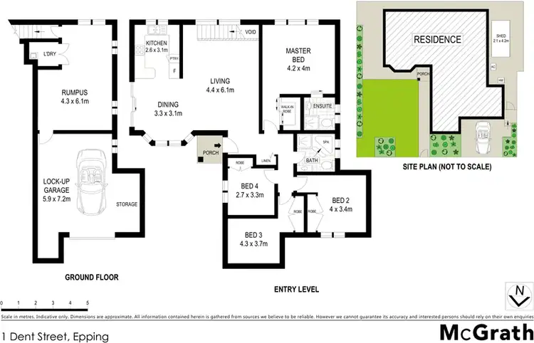 Floorplan of Homely house listing, 1 Dent Street, Epping NSW 2121