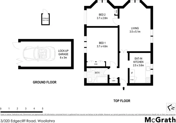Floorplan of Homely apartment listing, 3/320 Edgecliff Road, Woollahra NSW 2025