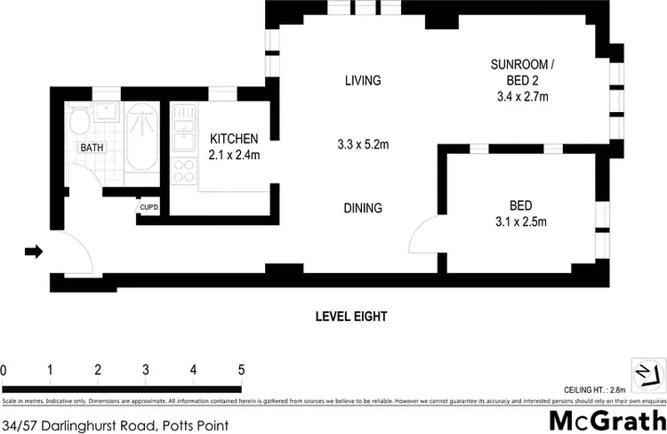 Floorplan of Homely apartment listing, 34/57 Darlinghurst Road, Potts Point NSW 2011