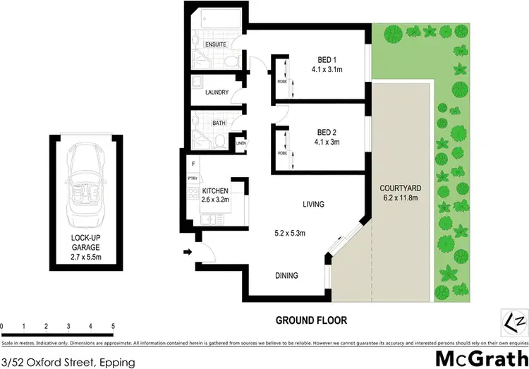 Floorplan of Homely apartment listing, 3/52 Oxford Street, Epping NSW 2121