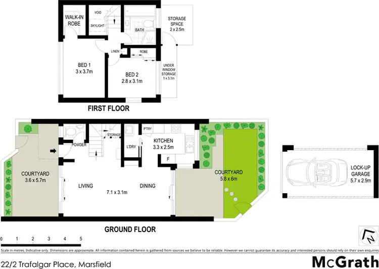 Floorplan of Homely townhouse listing, 22/2 Trafalgar Place, Marsfield NSW 2122