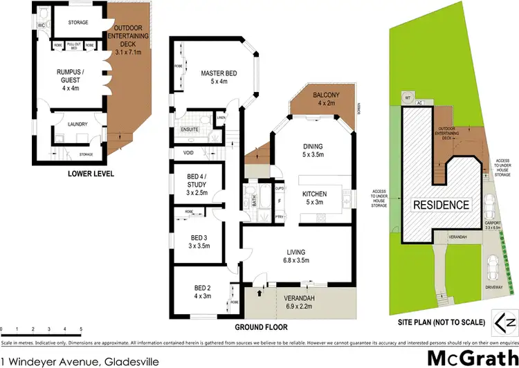 Floorplan of Homely house listing, 1 Windeyer Avenue, Gladesville NSW 2111