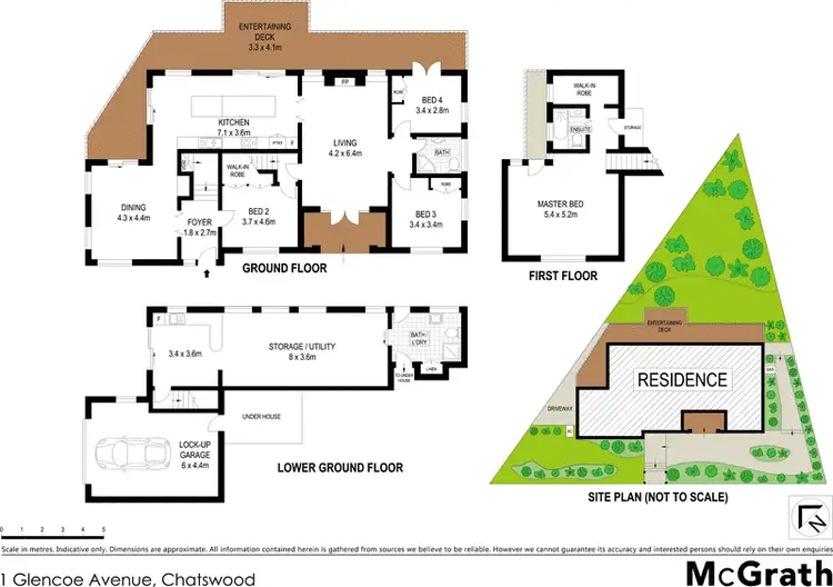Floorplan of Homely house listing, 1 Glencoe Avenue, Chatswood NSW 2067