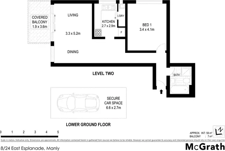 Floorplan of Homely apartment listing, 8/24 East Esplanade, Manly NSW 2095
