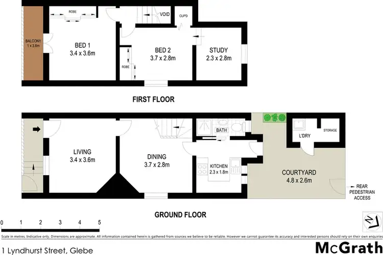 Floorplan of Homely house listing, 1 Lyndhurst Street, Glebe NSW 2037