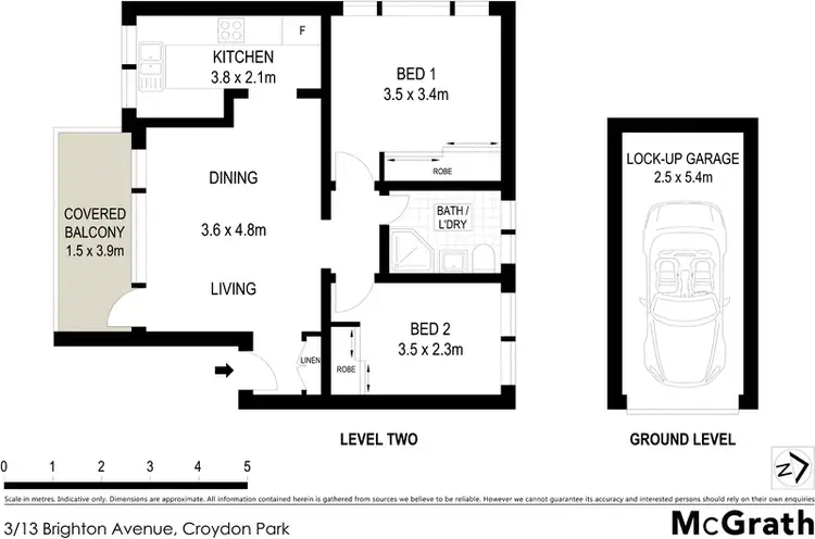 Floorplan of Homely apartment listing, 3/13 Brighton Avenue, Croydon Park NSW 2133