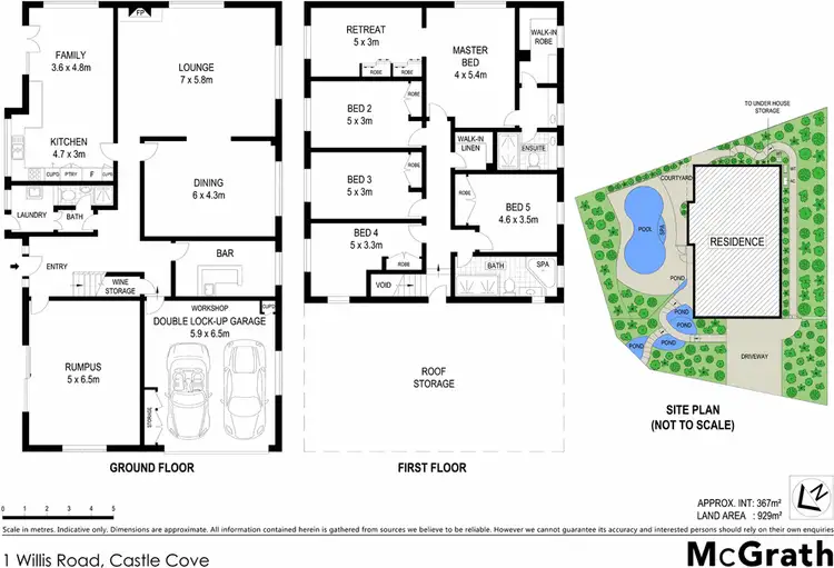 Floorplan of Homely house listing, 1 Willis Road, Castle Cove NSW 2069