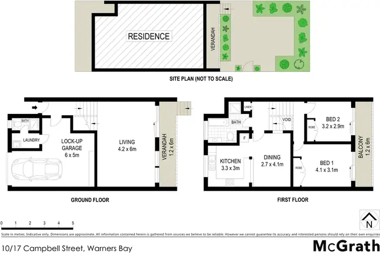 Floorplan of Homely townhouse listing, 10/17 Campbell Street, Warners Bay NSW 2282