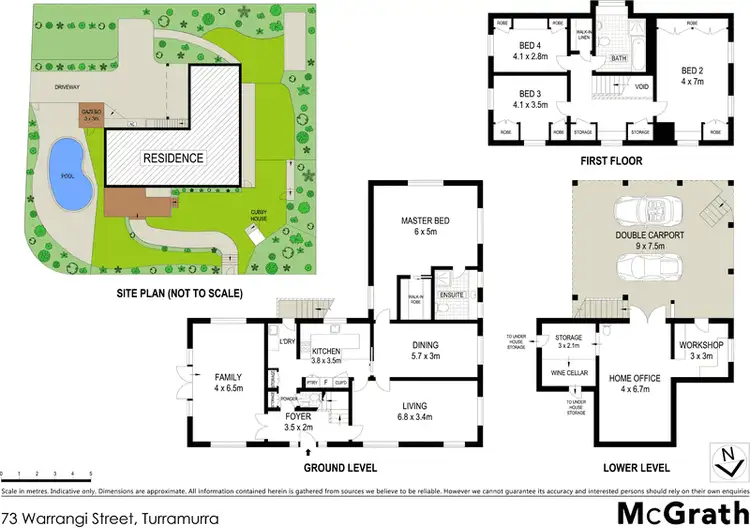 Floorplan of Homely house listing, 73 Warrangi Street, Turramurra NSW 2074