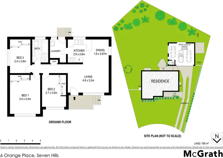 Floorplan of Homely house listing, 6 Orange Place, Seven Hills NSW 2147