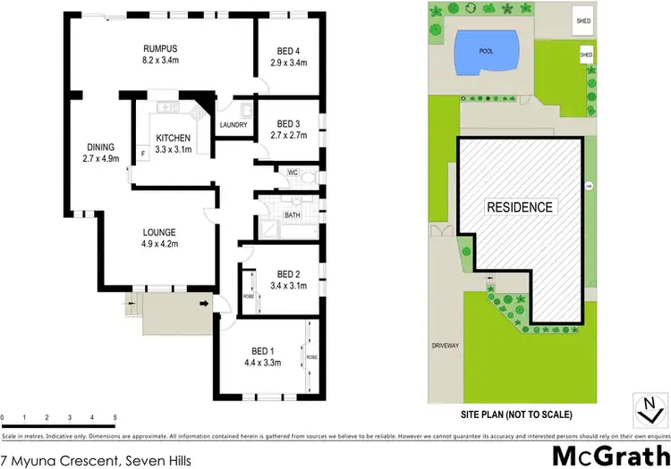 Floorplan of Homely house listing, 7 Myuna Crescent, Seven Hills NSW 2147