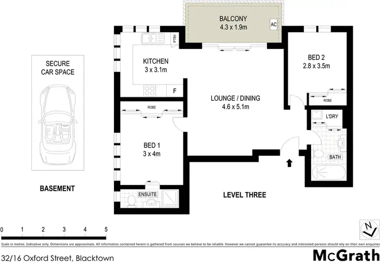 Floorplan of Homely apartment listing, 32/16 Oxford Street, Blacktown NSW 2148