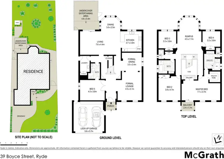 Floorplan of Homely house listing, 39 Boyce Street, Ryde NSW 2112
