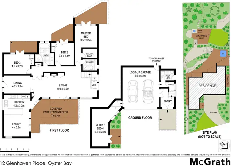 Floorplan of Homely house listing, 12 Glenhaven Place, Oyster Bay NSW 2225