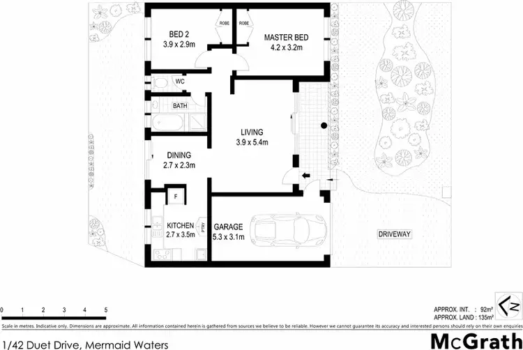 Floorplan of Homely villa listing, 1/42 Duet Drive, Mermaid Waters QLD 4218
