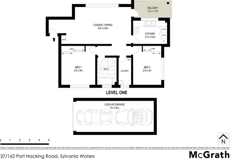 Floorplan of Homely apartment listing, 37/162 Port Hacking Road, Sylvania Waters NSW 2224
