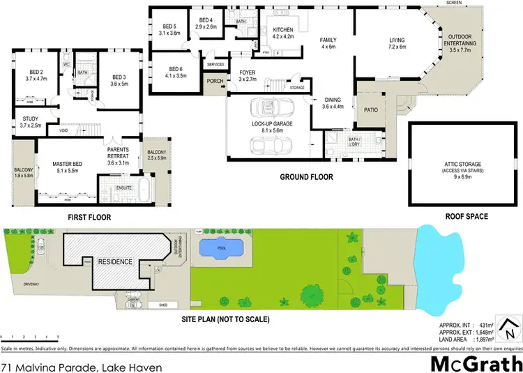 Floorplan of Homely house listing, 71 Malvina Parade, Lake Haven NSW 2263