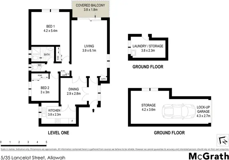 Floorplan of Homely apartment listing, 5/35 Lancelot Street, Allawah NSW 2218