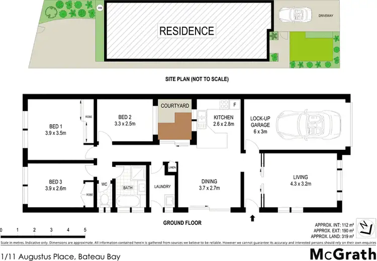 Floorplan of Homely villa listing, 1/11 Augustus Place, Bateau Bay NSW 2261