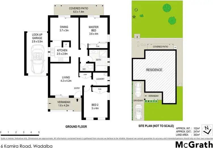 Floorplan of Homely semi-detached listing, 6 Kamira Road, Wadalba NSW 2259