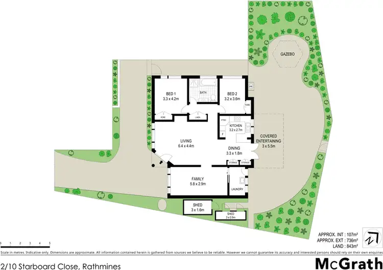 Floorplan of Homely villa listing, 2/10 Starboard Close, Rathmines NSW 2283