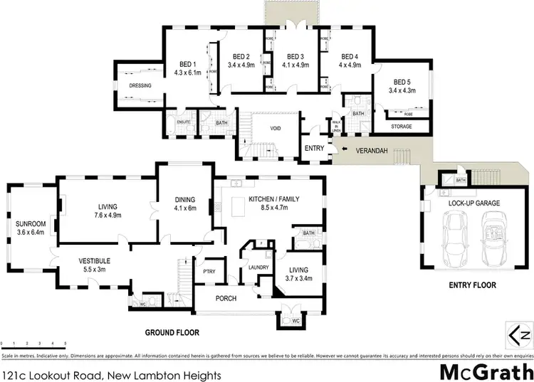 Floorplan of Homely house listing, 121C Lookout Road, New Lambton Heights NSW 2305