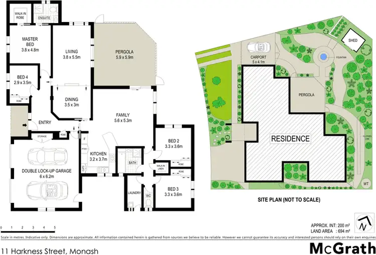 Floorplan of Homely house listing, 11 Harkness Street, Monash ACT 2904