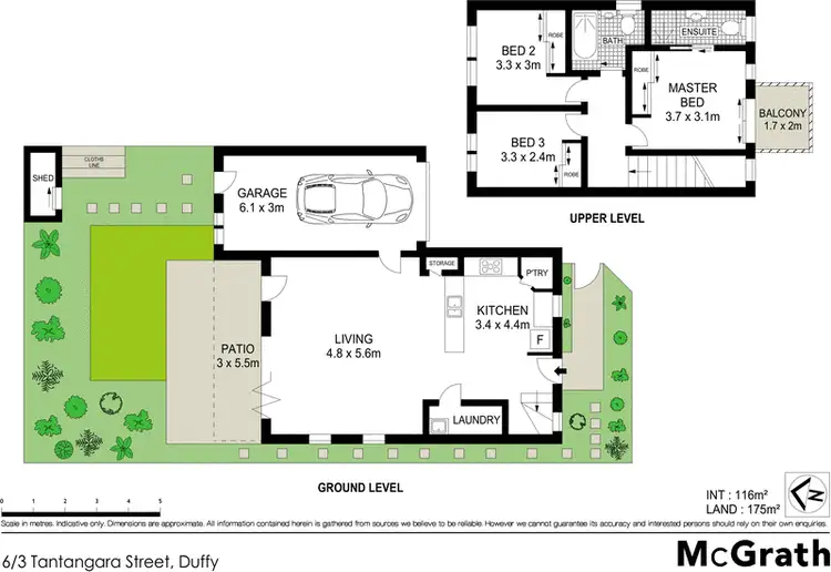 Floorplan of Homely townhouse listing, 6/3 Tantangara Street, Duffy ACT 2611