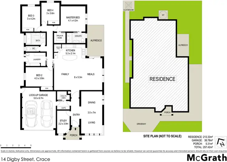 Floorplan of Homely house listing, 14 Digby Circuit, Crace ACT 2911