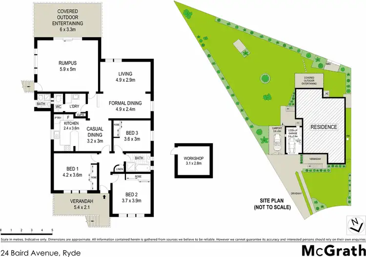 Floorplan of Homely house listing, 24 Baird Avenue, Ryde NSW 2112