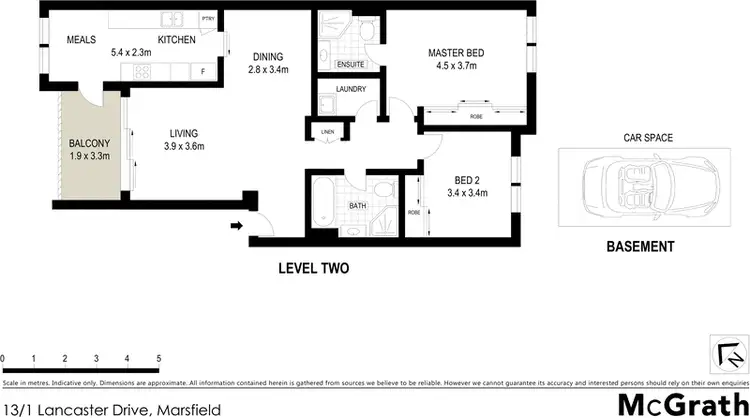 Floorplan of Homely apartment listing, 13/1 Lancaster Drive, Marsfield NSW 2122