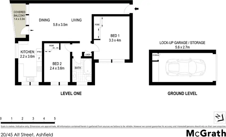 Floorplan of Homely apartment listing, 20/45 Alt Street, Ashfield NSW 2131