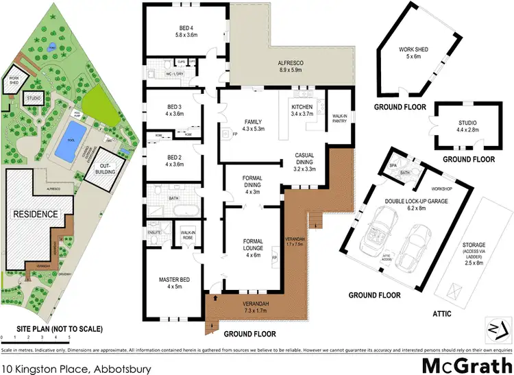 Floorplan of Homely house listing, 10 Kingston Place, Abbotsbury NSW 2176