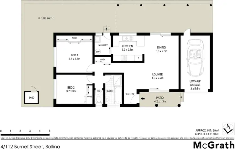Floorplan of Homely villa listing, 4/112 Burnet Street, Ballina NSW 2478