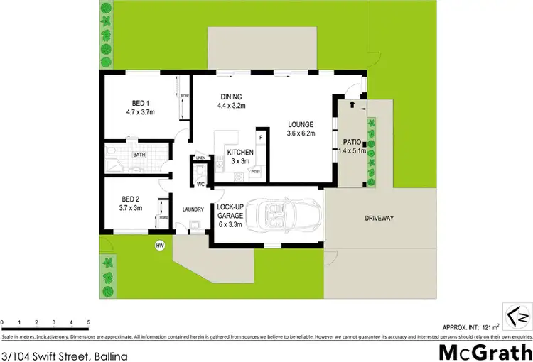 Floorplan of Homely villa listing, 3/104 Swift Street, Ballina NSW 2478