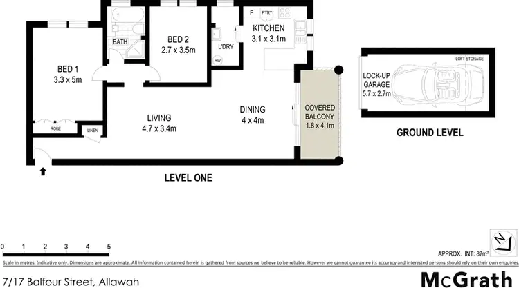 Floorplan of Homely apartment listing, 7/17 Balfour Street, Allawah NSW 2218
