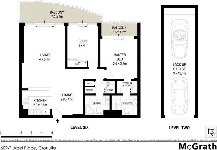 Floorplan of Homely apartment listing, 609/1 Abel Place, Cronulla NSW 2230