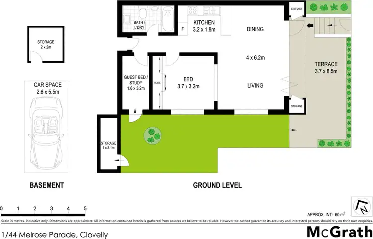 Floorplan of Homely apartment listing, 1/44 Melrose Parade, Clovelly NSW 2031