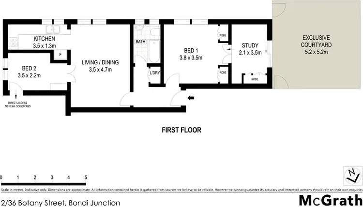 Floorplan of Homely apartment listing, 2/36 Botany Street, Bondi Junction NSW 2022
